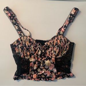 ❤️🪷🍋🍋💐For Love & Lemons Bustier- small